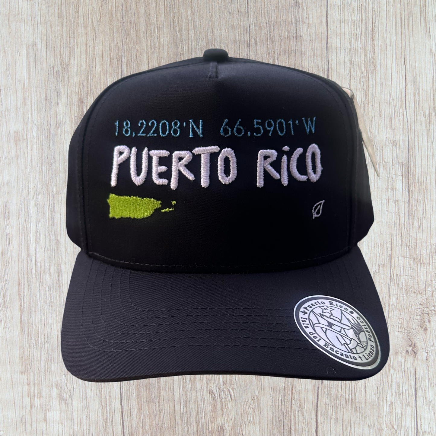 Gorra Puerto Rico bordada - Negra