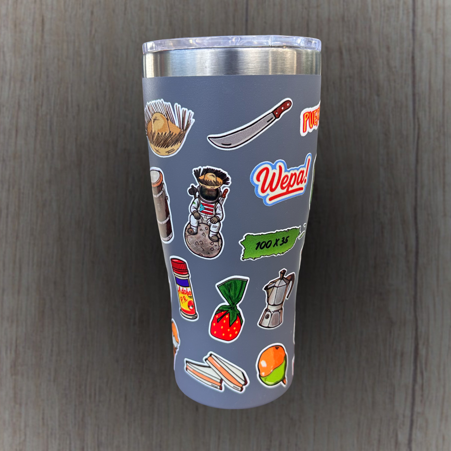 Lienzo Tumbler 20 oz. Color gris