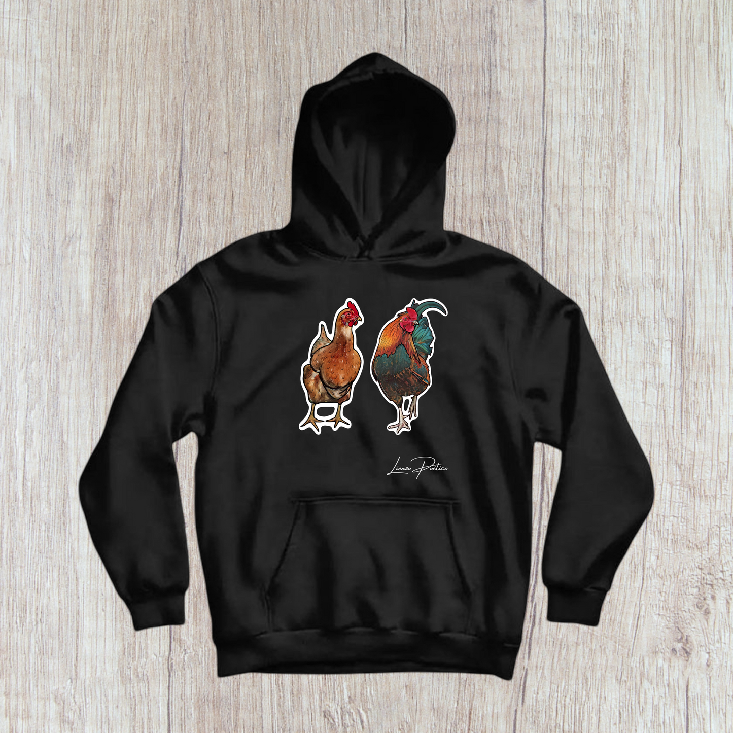 Hoodie de Gallo y Gallina