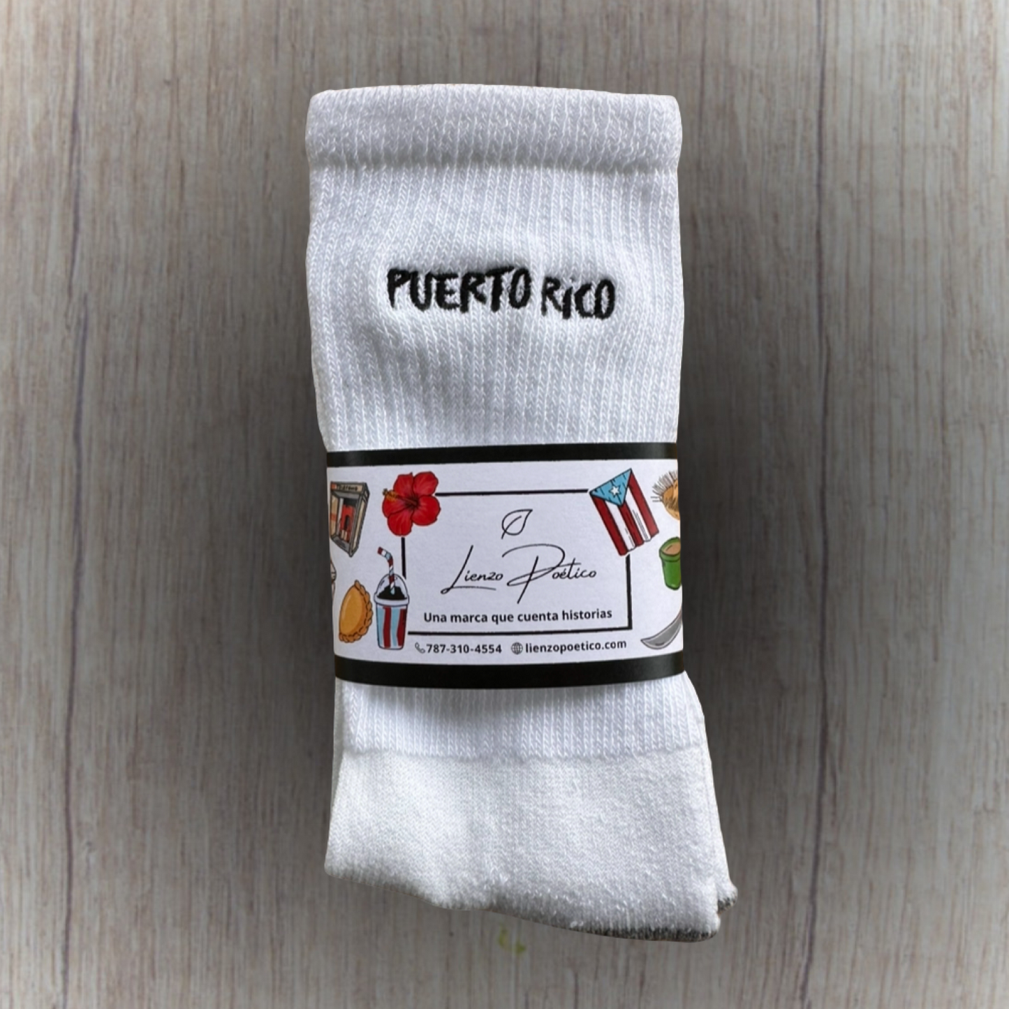 Medias bordadas de Puerto Rico