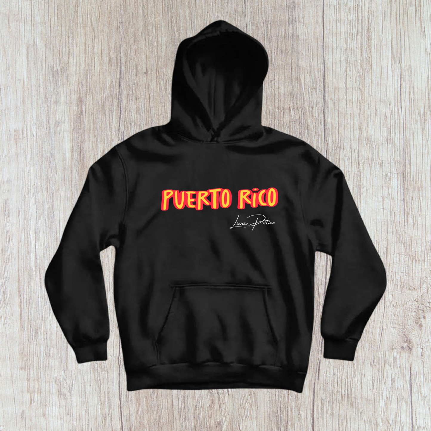 Hoodie de Puerto Rico amarillo y rojo