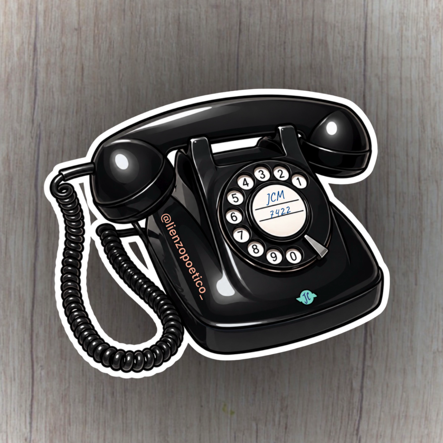 Sticker de teléfono de rueda