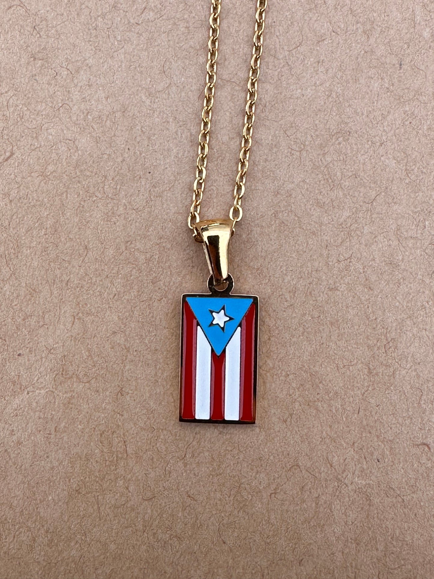 Bandera de Puerto Rico color oro