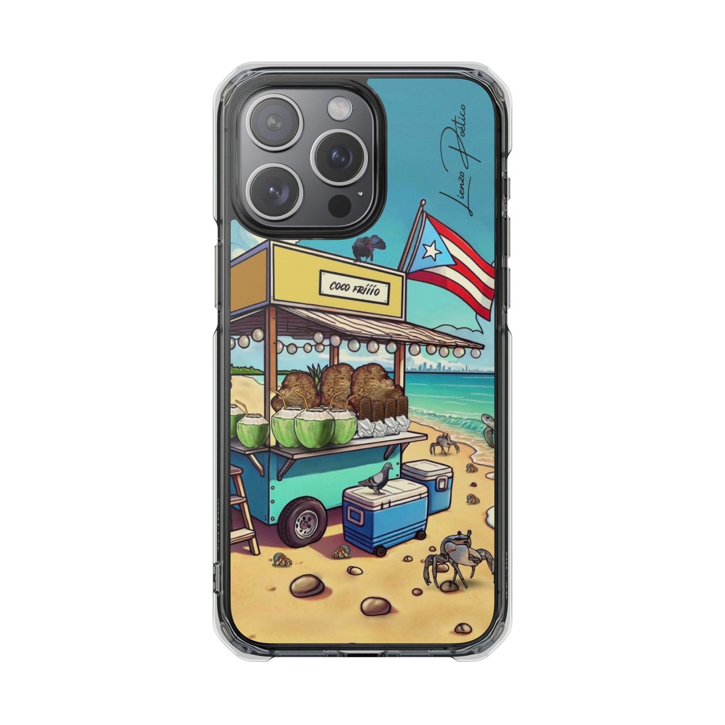 Cover para iPhone - Mar (Magnetic Clear Impact Case)