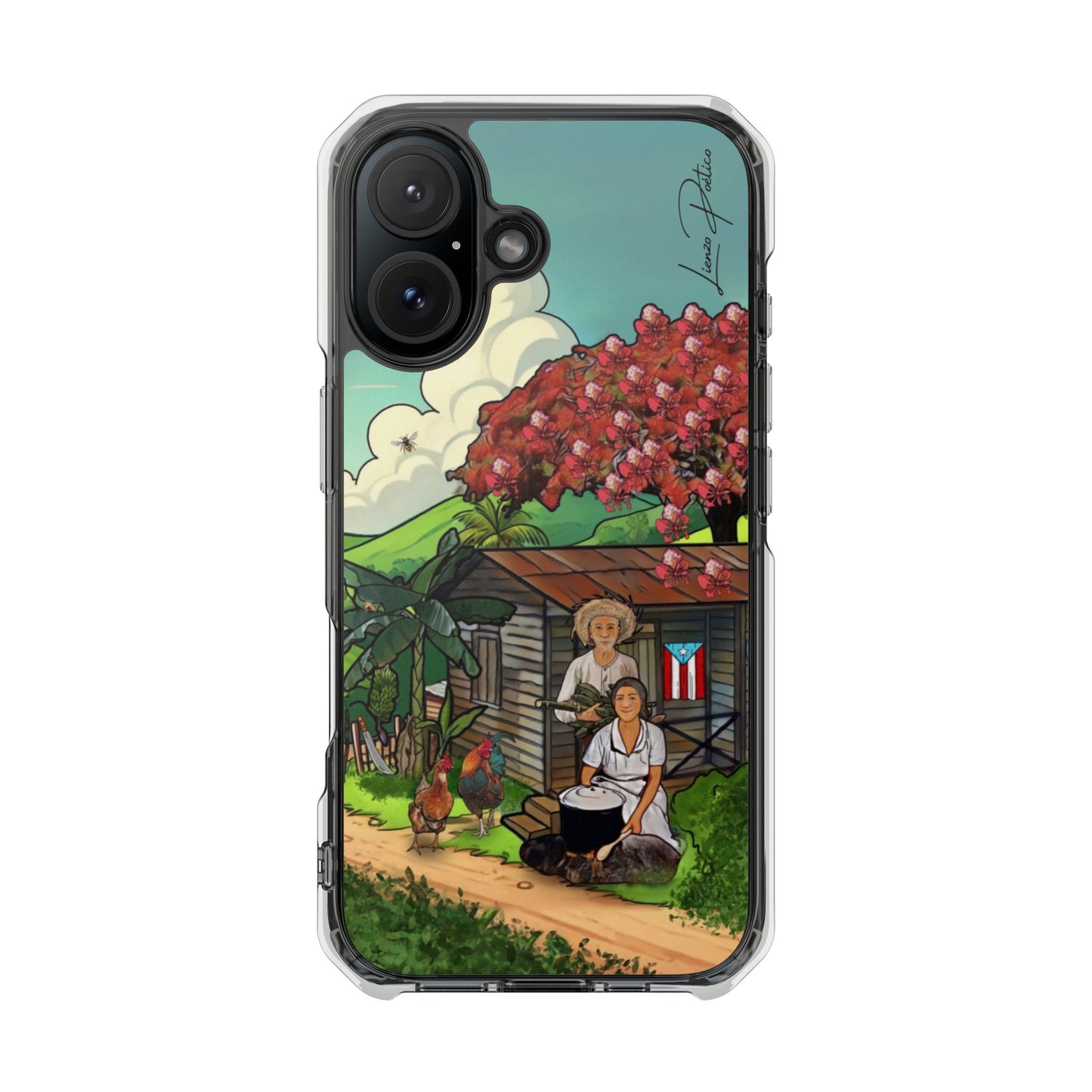 Cover para iPhone - Monte (Magnetic Clear Impact Case)