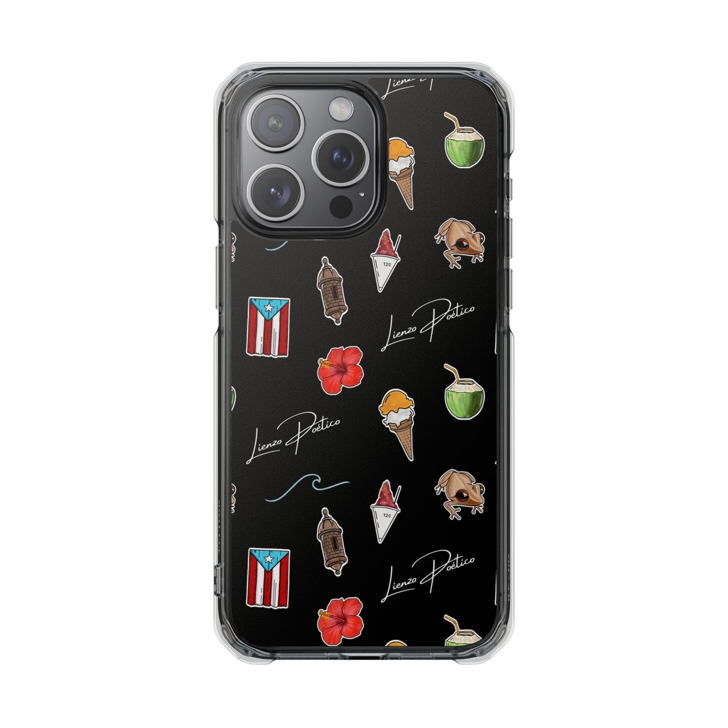 Covers para iPhone - Puerto Rico (Magnetic Clear Impact Case)