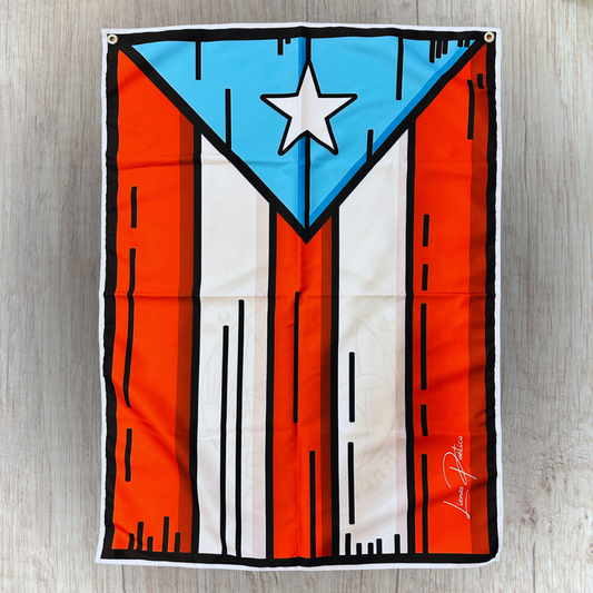 Bandera de Puerto Rico - Reversible (Dorso-Moneda del Jíbaro)