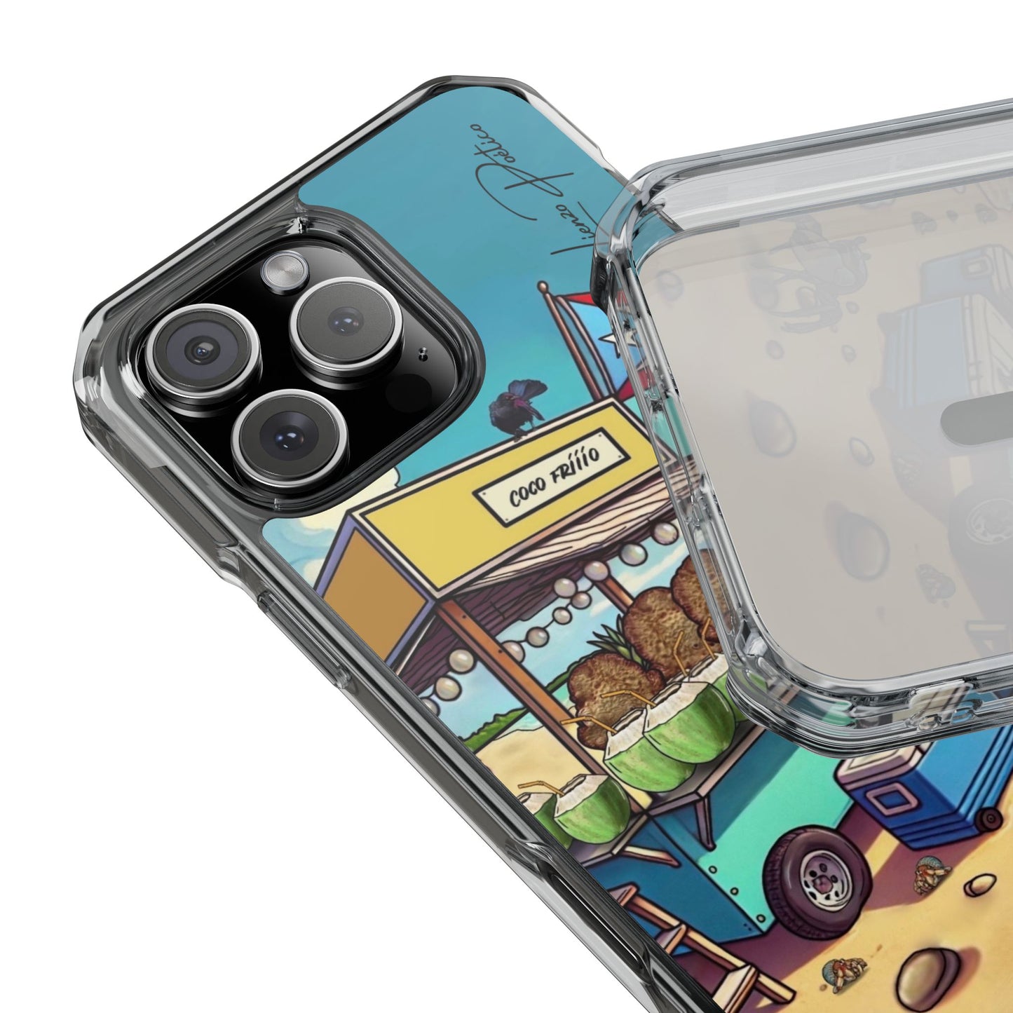 Cover para iPhone - Mar (Magnetic Clear Impact Case)