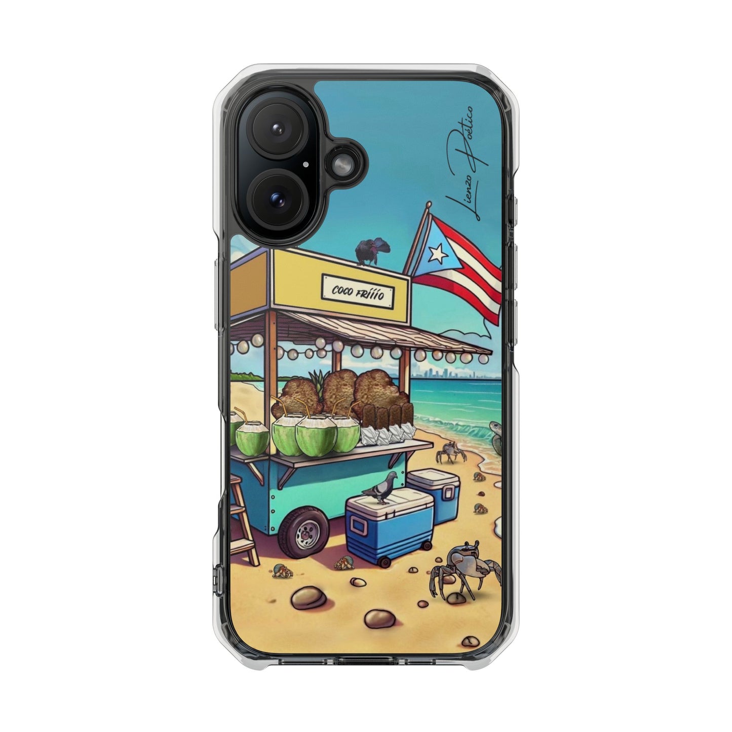 Cover para iPhone - Mar (Magnetic Clear Impact Case)