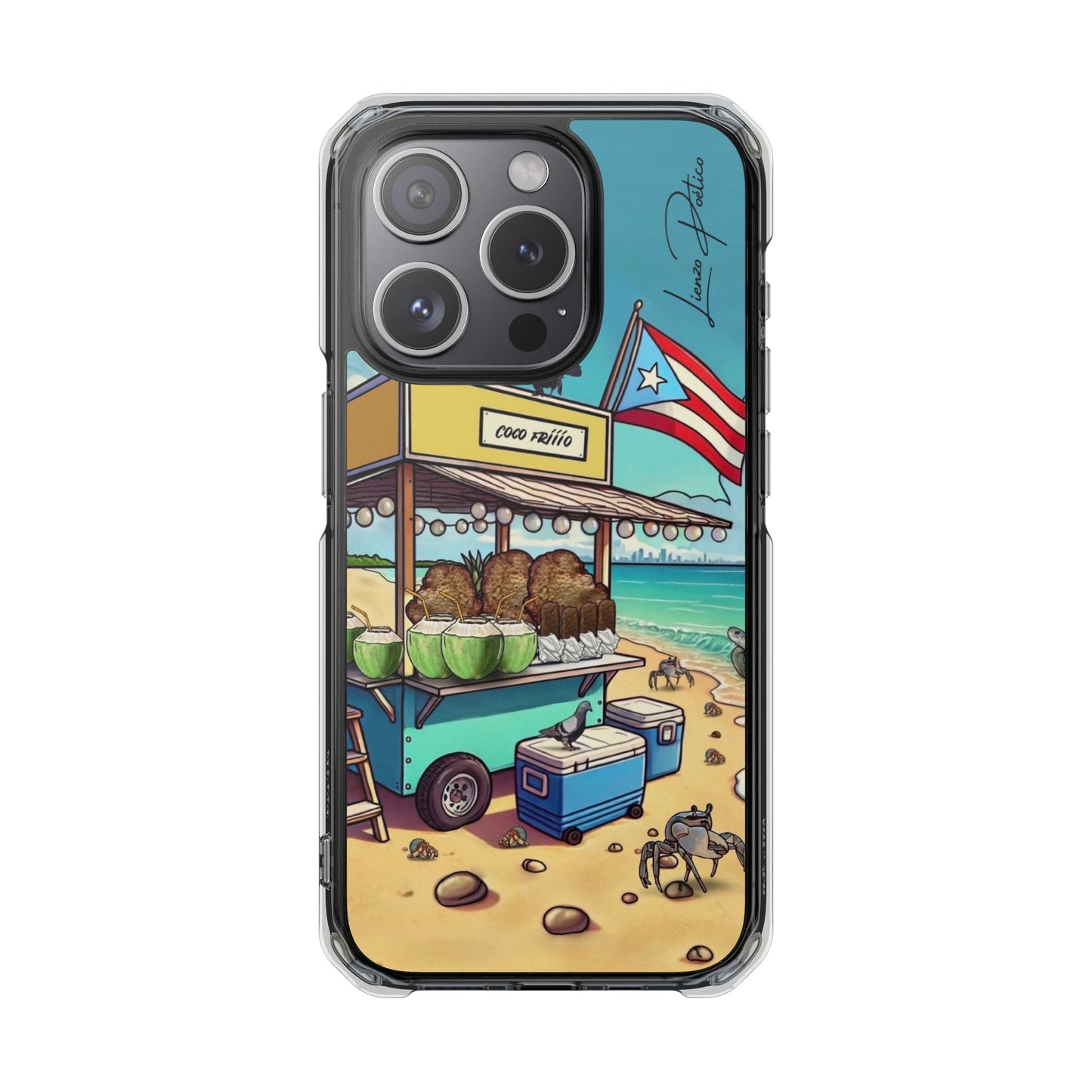 Cover para iPhone - Mar (Magnetic Clear Impact Case)