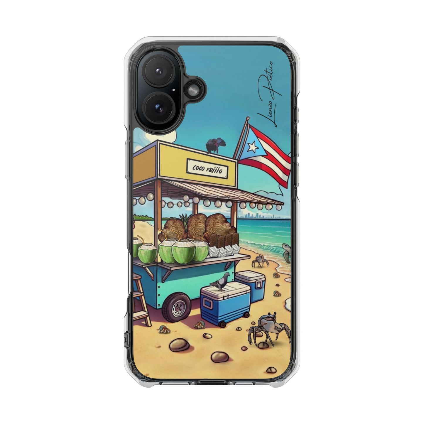 Cover para iPhone - Mar (Magnetic Clear Impact Case)