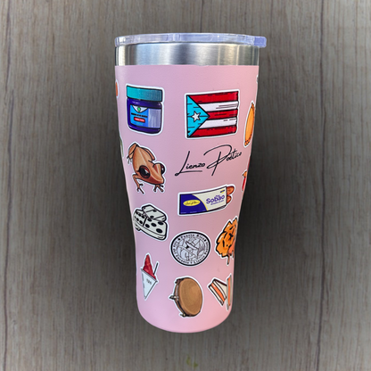 Lienzo Tumbler 20 oz. Color rosa
