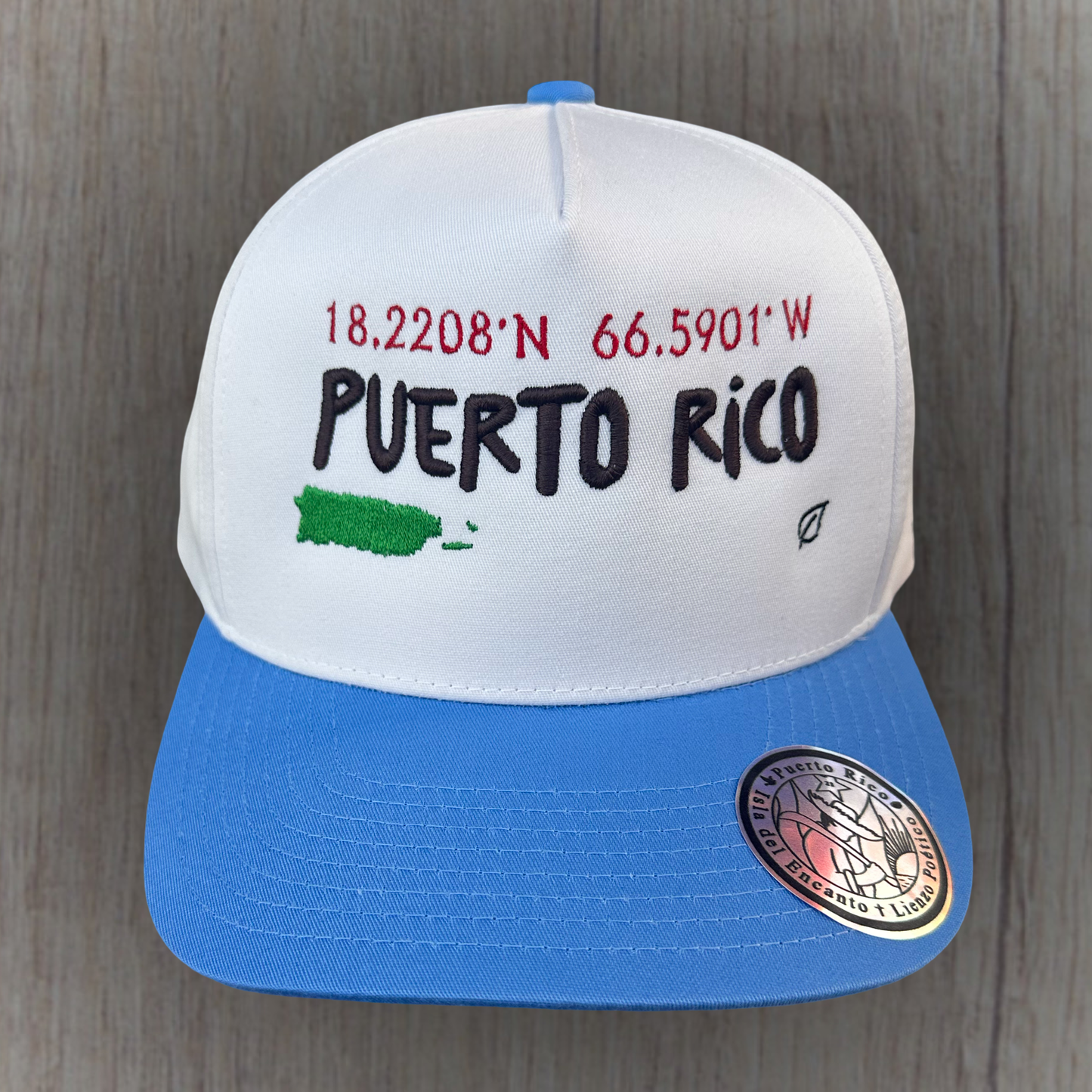 Gorra Puerto Rico bordada - Color Bandera