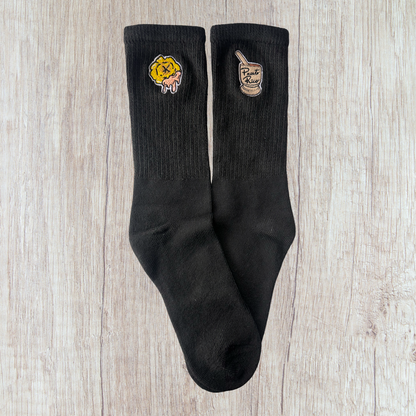 Medias bordadas de Tostón con Pilón