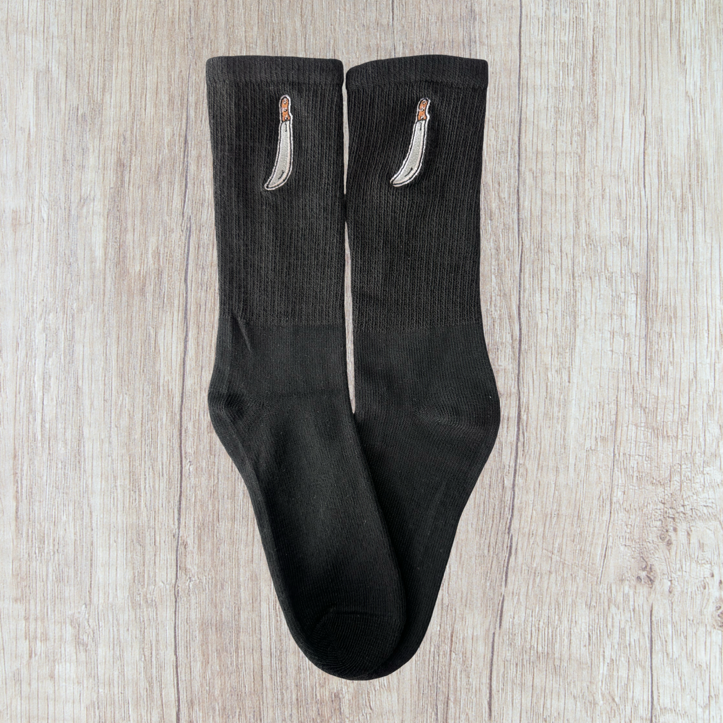 Medias bordadas de Machete