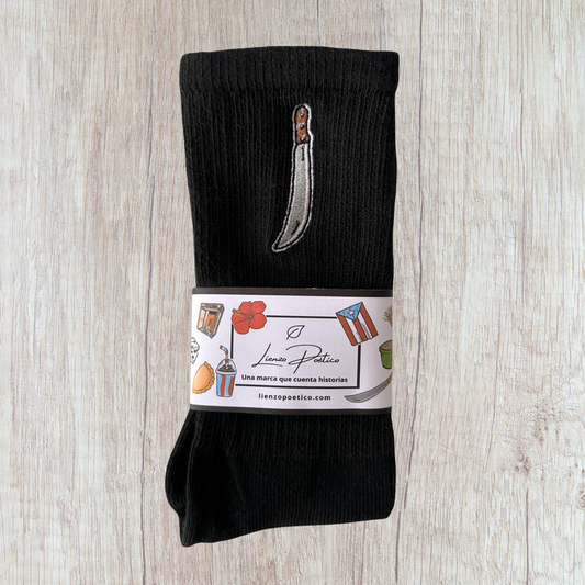 Medias bordadas de Machete