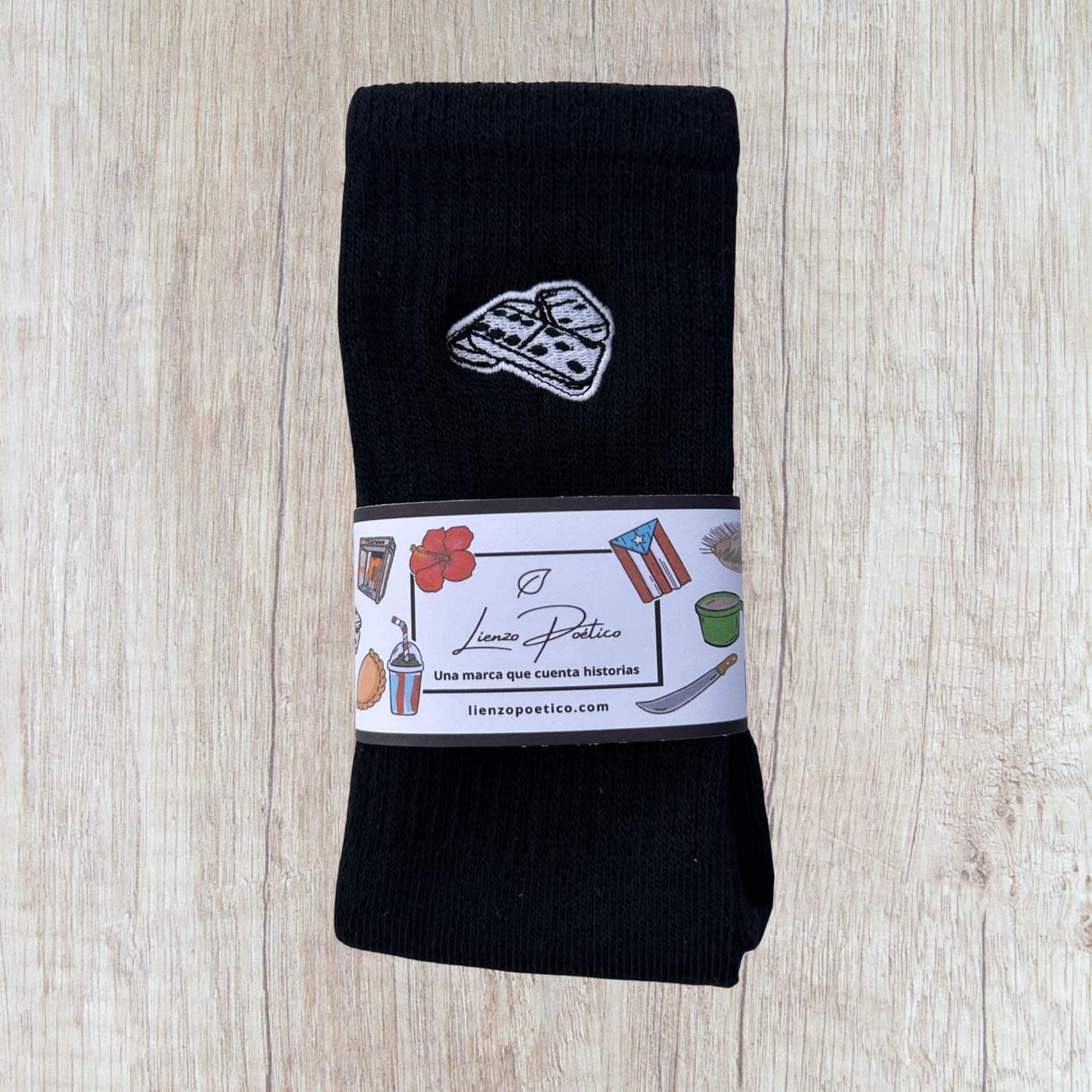 Medias bordadas de Dominó