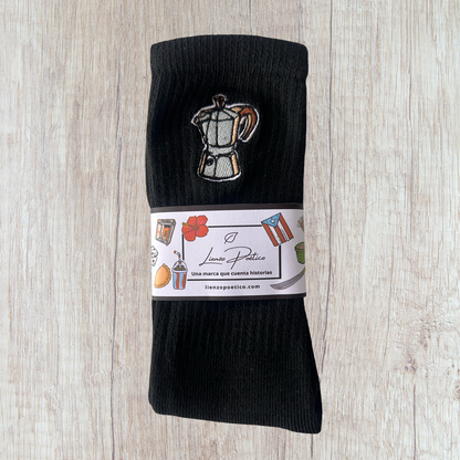 Medias bordadas de Greca