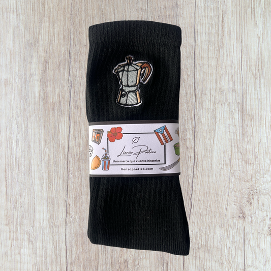 Medias bordadas de Greca