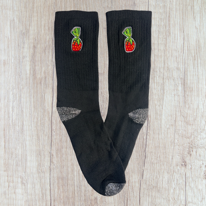 Medias bordadas de Bombón de fresa