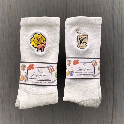 Medias bordadas de Tostón con Pilón