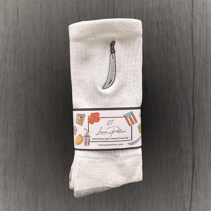 Medias bordadas de Machete