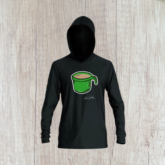 Camisa de playa de la Taza verde de la abuela