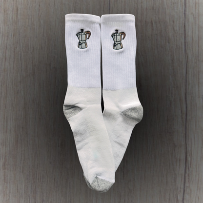 Medias bordadas de Greca