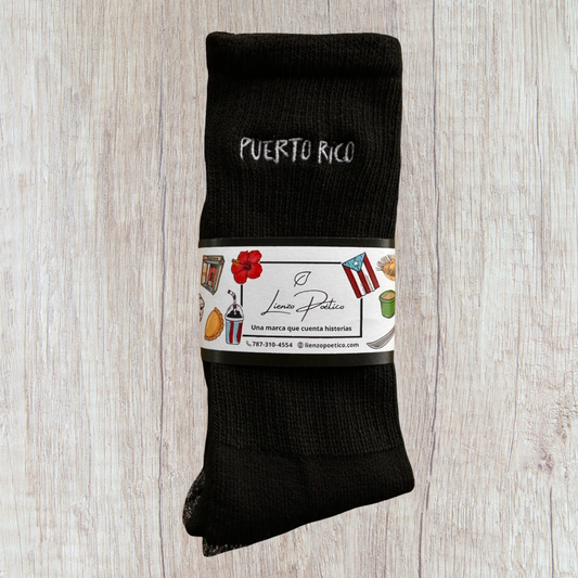 Medias bordadas de Puerto Rico