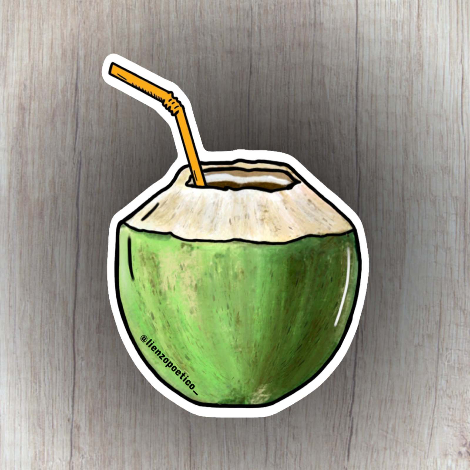 Sticker de Coco – Lienzo Poético