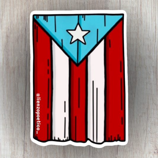 Sticker de Bandera de Puerto Rico