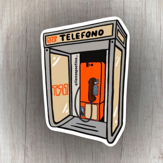 Sticker de Teléfono Púbico