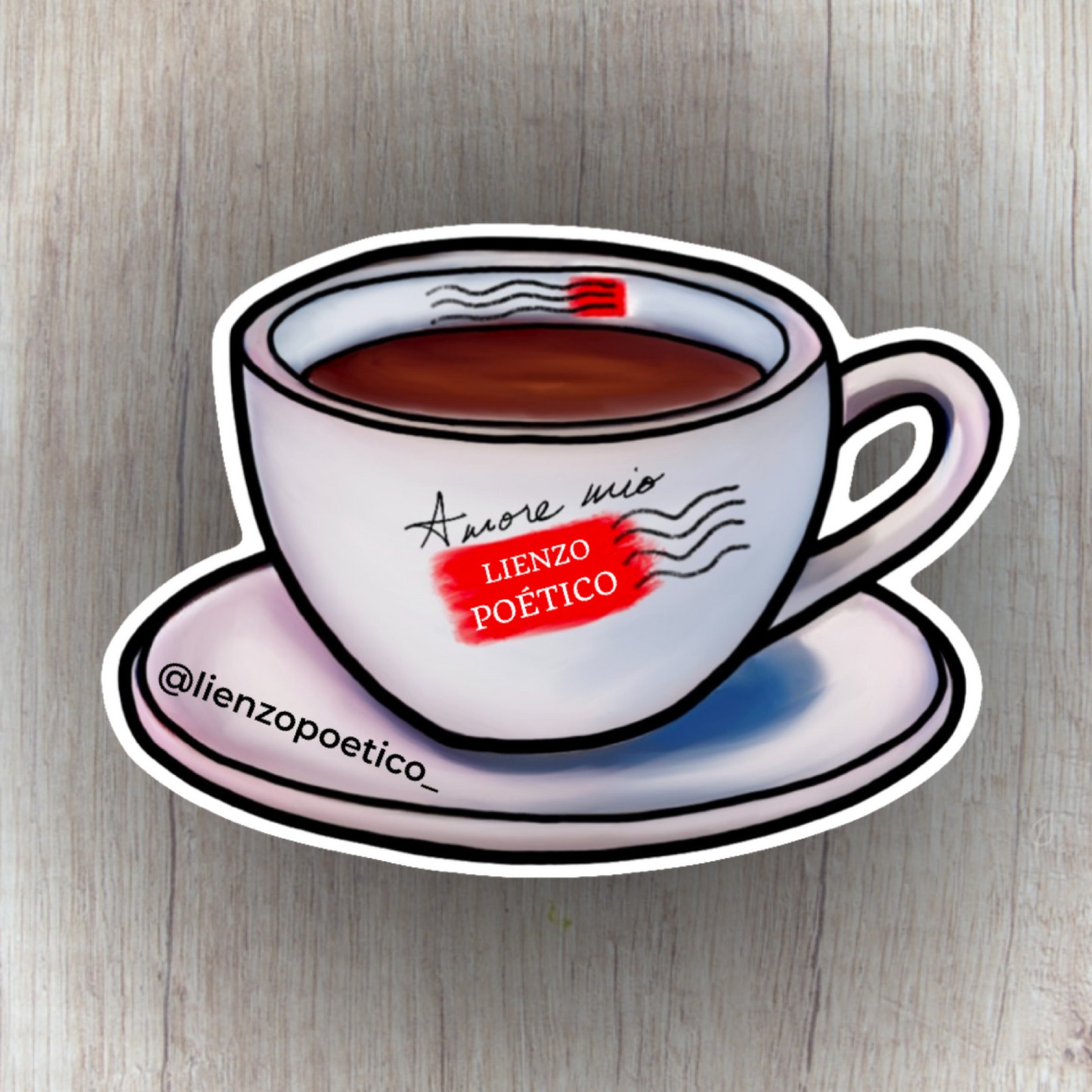 Sticker de Taza de Café