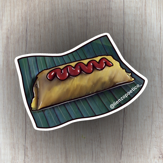 Sticker de Pastel con ketchup