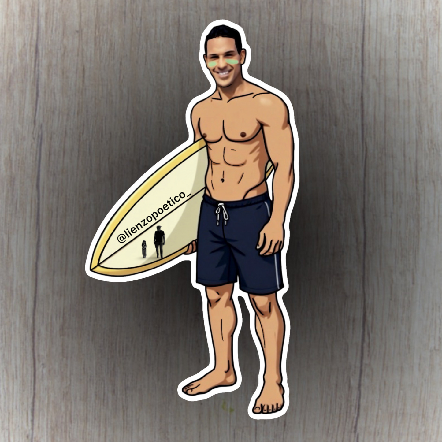 Sticker de Surfer