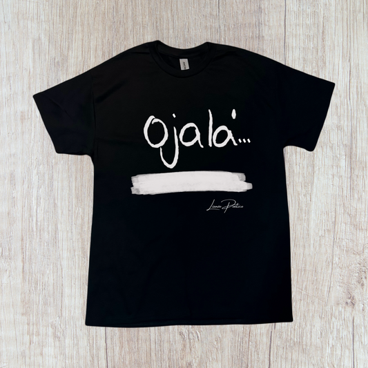 T-shirt de OJALÁ... (con franja blanca para escribir mensaje)