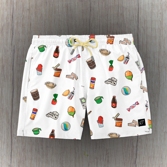 Swim shorts Nostalgia blanco