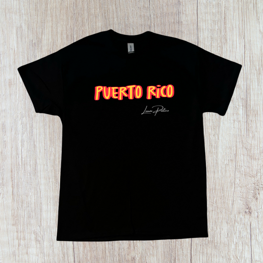 T-shirt o Crop Top de Puerto Rico amarillo y rojo
