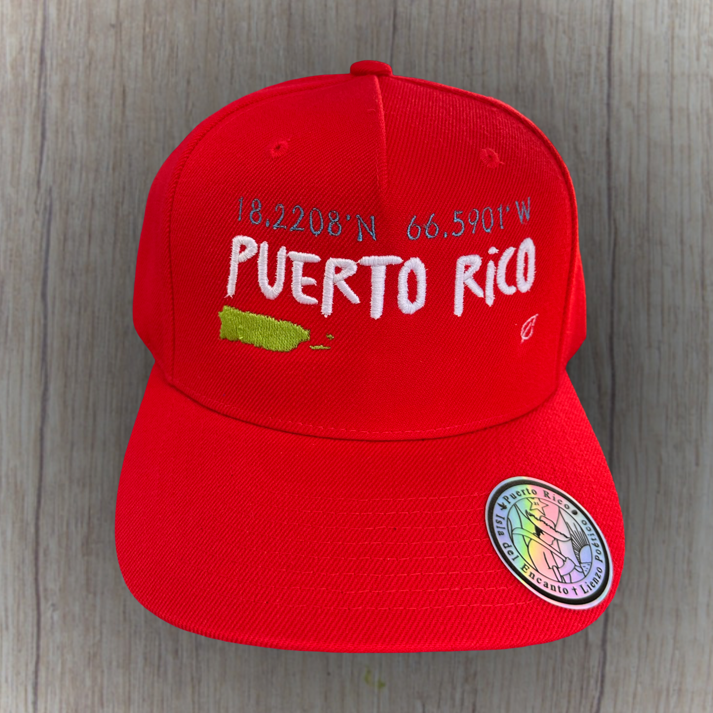 Gorra Puerto Rico bordada - roja