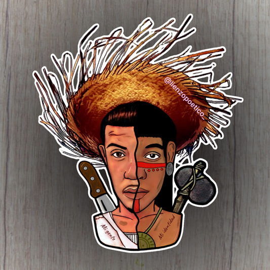 Sticker de Jíbaro/indio