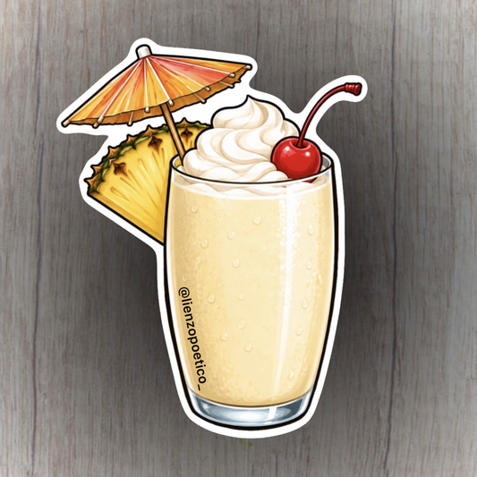 Sticker de piña colada