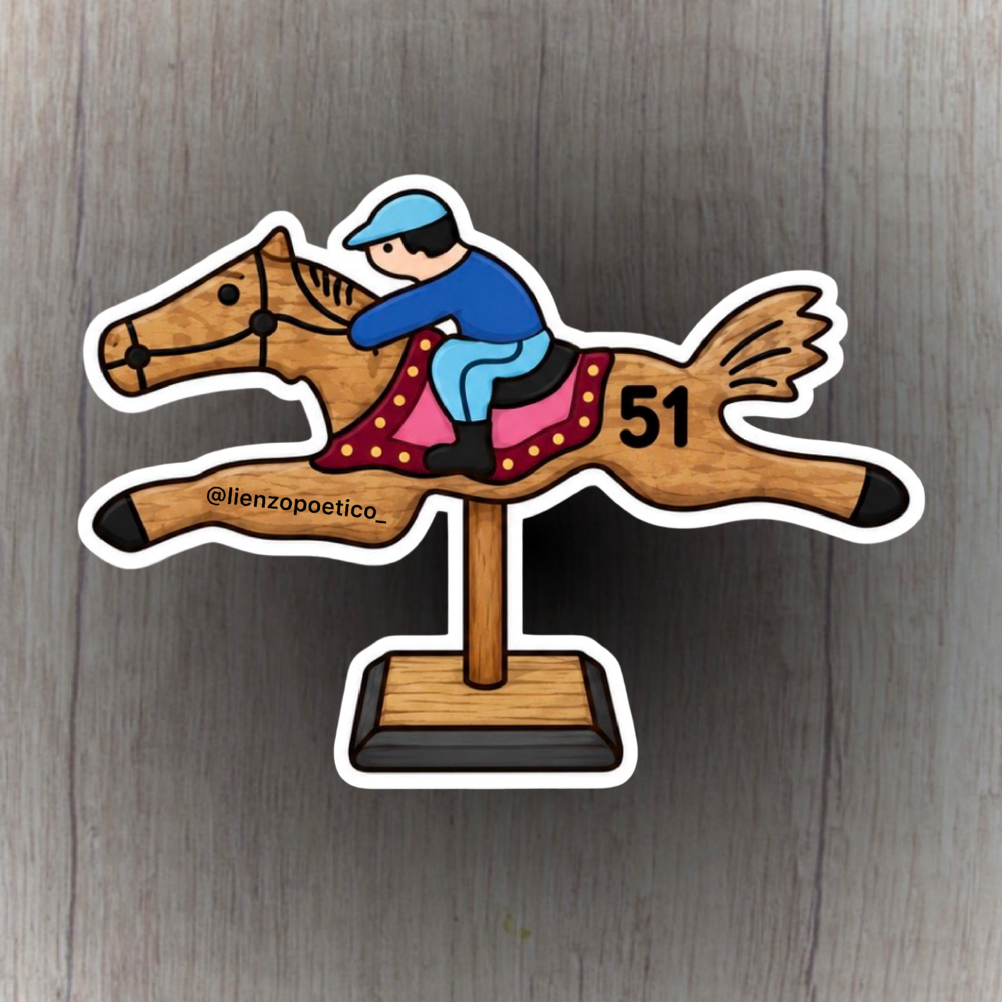 Sticker de caballo de pica