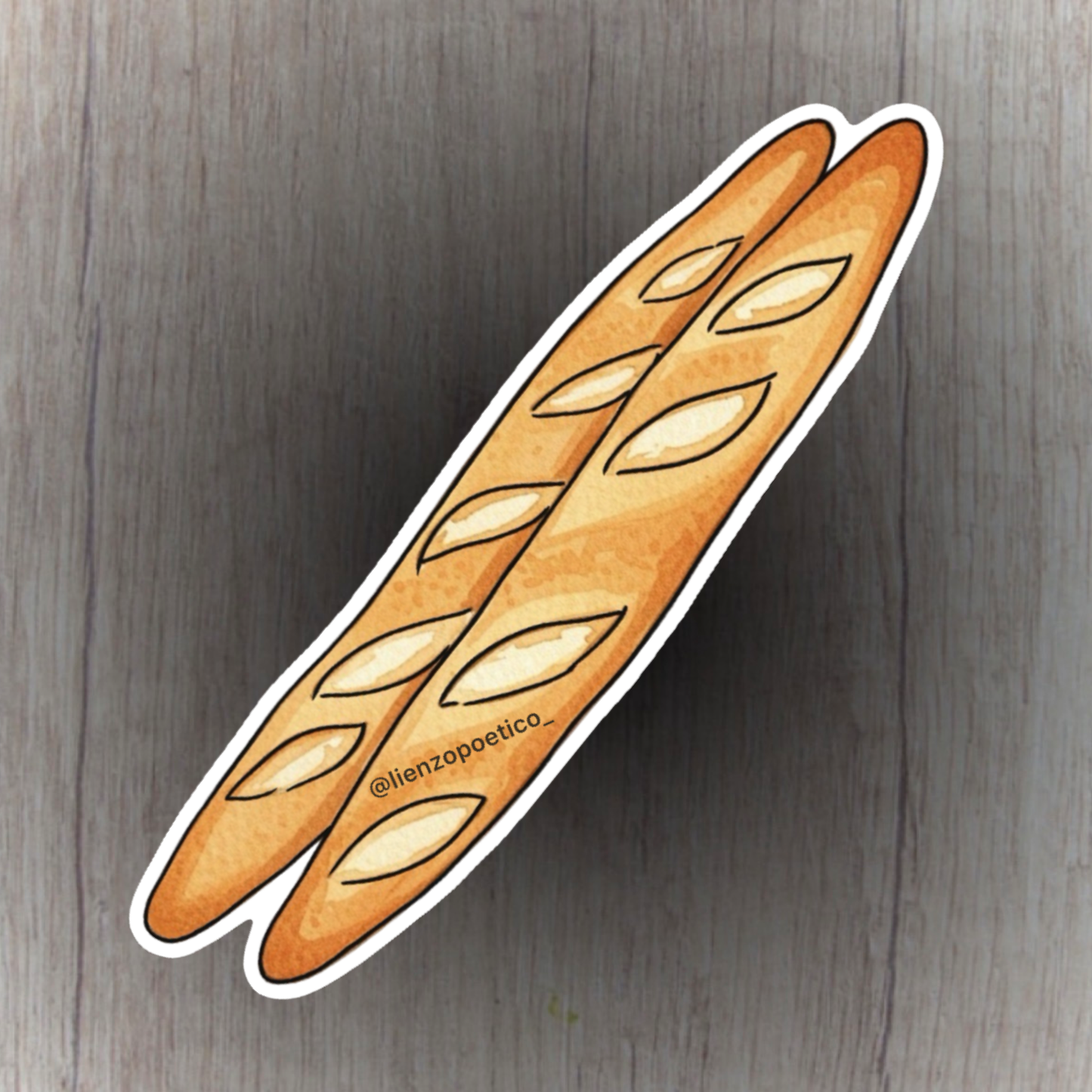 Sticker de pan largo