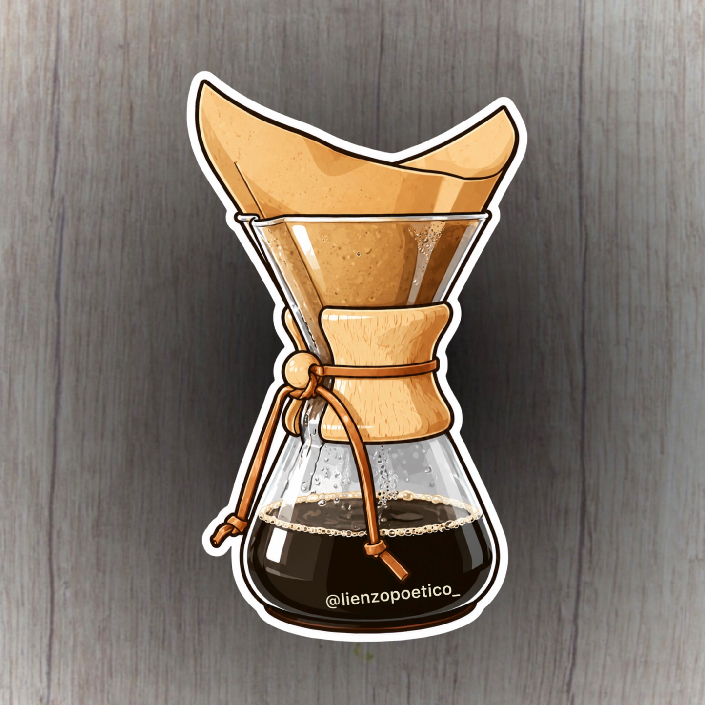 Sticker de cafetera