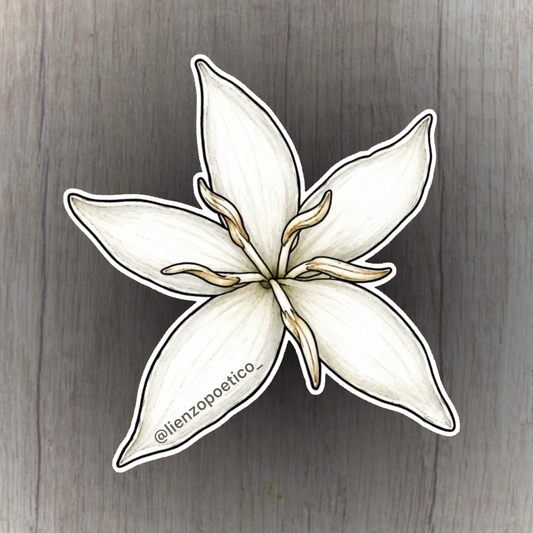 Sticker de flor de café