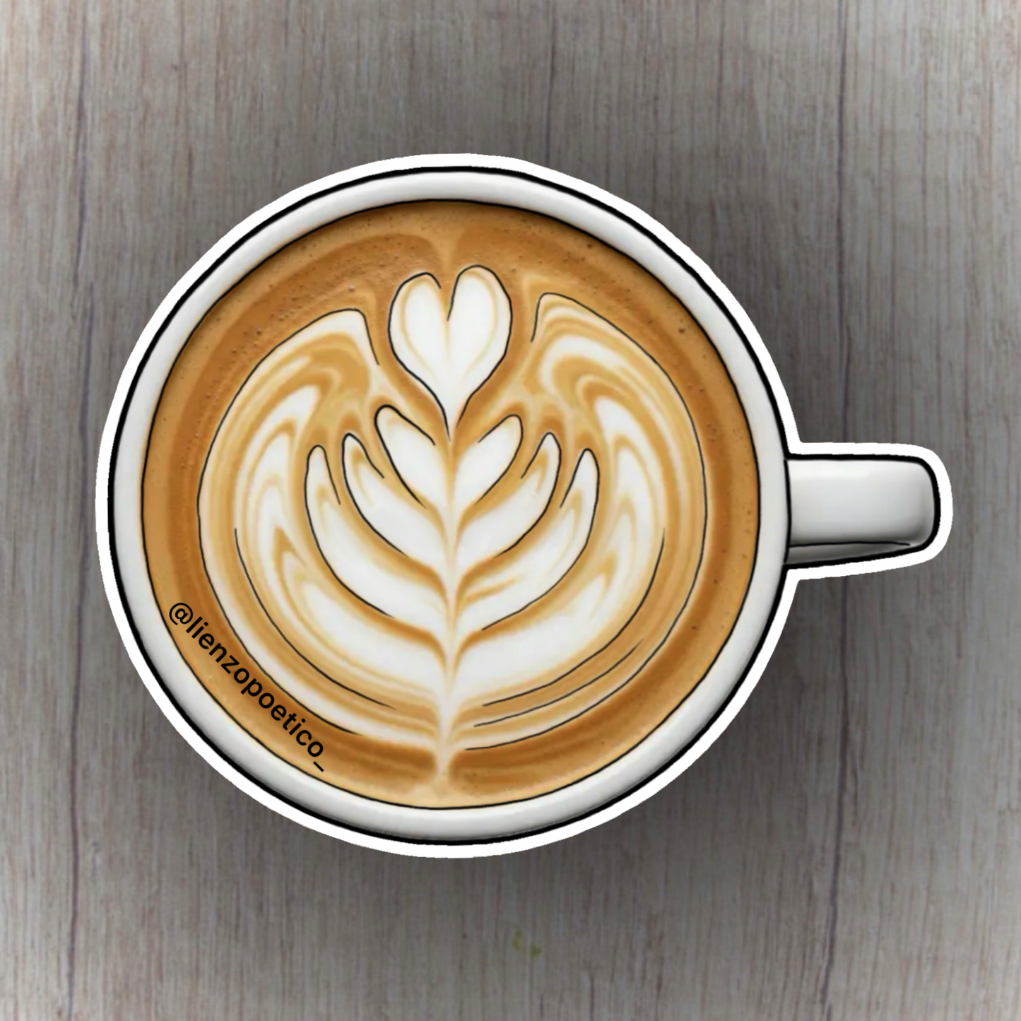 Sticker de café