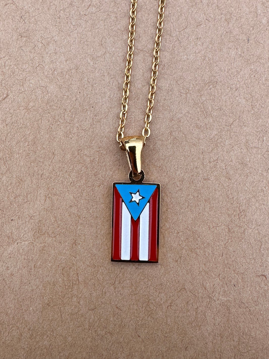 Bandera de Puerto Rico color oro