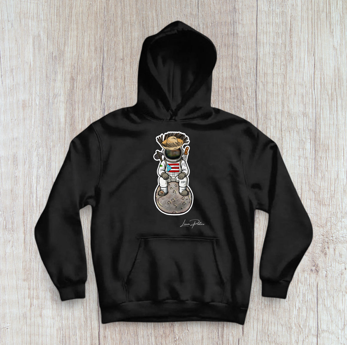Hoodie de Boricua en la luna