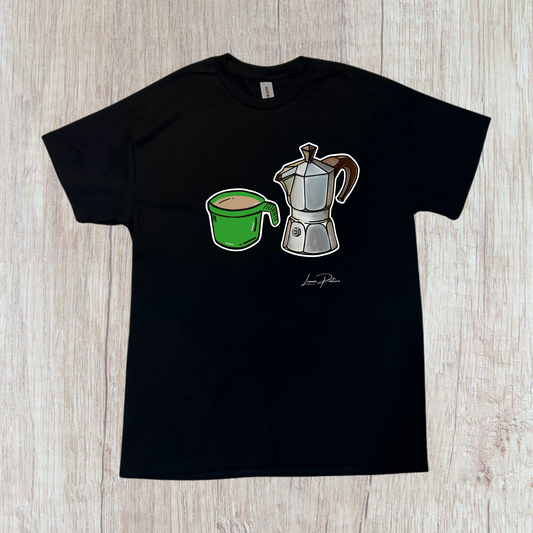 T-shirt de Taza verde con Greca