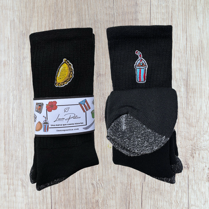 Medias bordadas de Icee con empanadilla